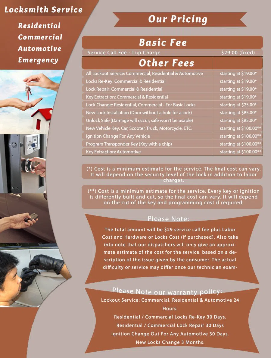 Fairview OR Locksmith Store Fairview, OR 503-334-0595 - price-list